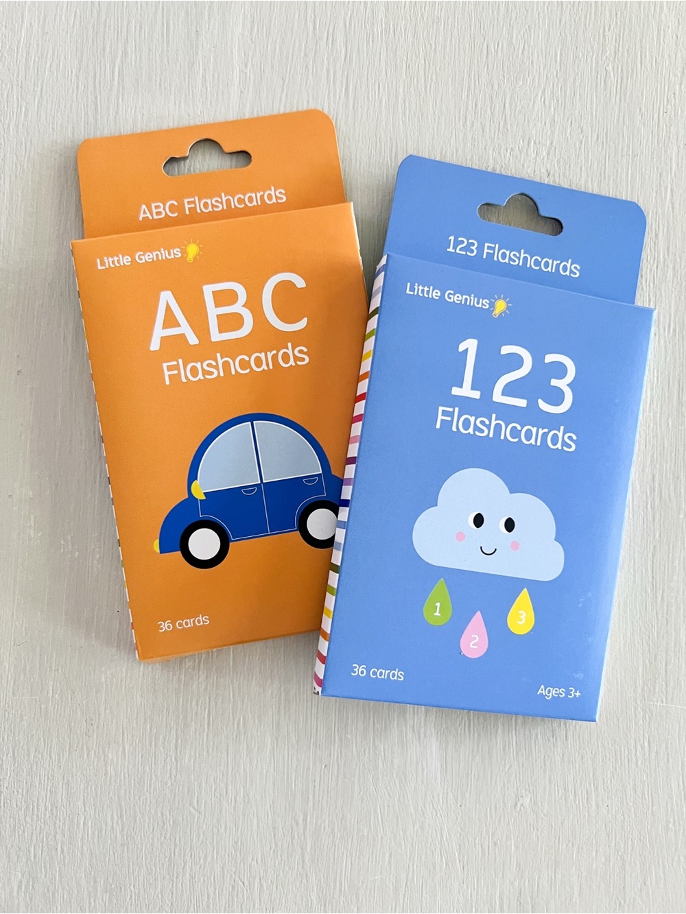 Little Genius ABC & 123 Flashcards Preschool Learning Bundle Ages 3+